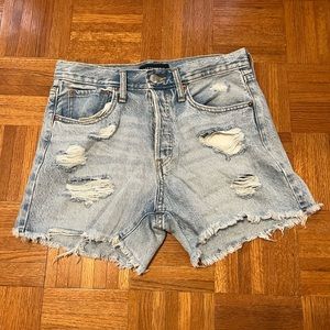 Aeropostale Ripped Jean Shorts
